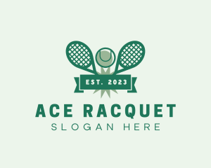 Racquet - Tennis Tournament Racket logo design