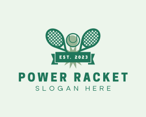 Racket - Tennis Tournament Racket logo design