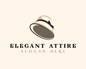 Attire - Cloche Hat Fashion logo design