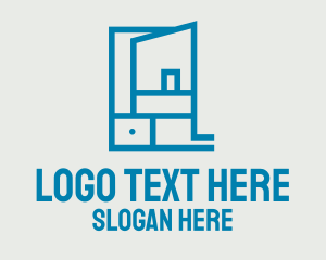 Shelf - Blue Shelf Storage logo design