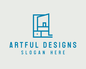 Blue Shelf Storage  logo design