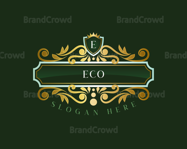 Crown Shield Ornament Logo