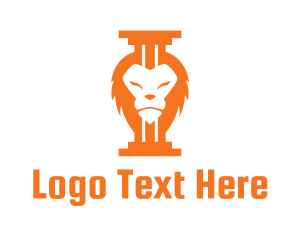 orange lion logo