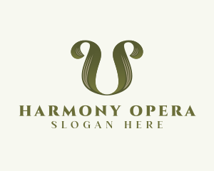 Opera - Orchestra Musician Theatre logo design