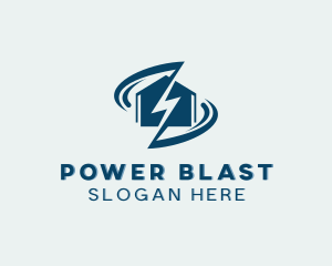 Home Lightning Power logo design