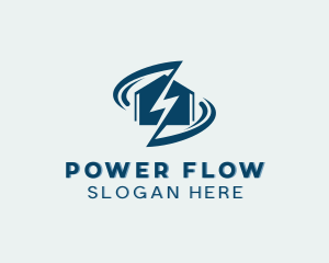 Home Lightning Power logo design