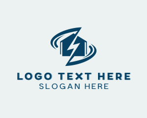 Thunder - Home Lightning Power logo design