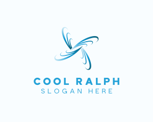 Wind Cooling Ventilation logo design