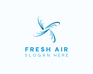 Wind Cooling Ventilation logo design