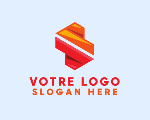 Colorful Geometric Letter S  Logo
