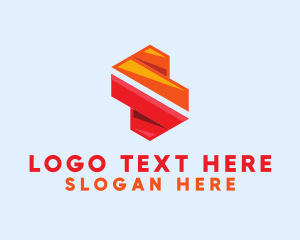 Startup - Colorful Geometric Letter S logo design