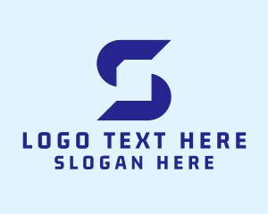 Storage - Digital Document Letter S logo design