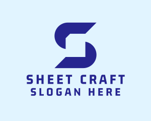Sheet - Digital Document Letter S logo design