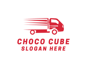Red Trucking Vehicle  Logo