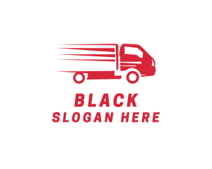 Trailer - Red Trucking Vehicle logo design