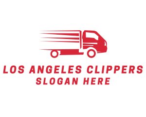 Freight - Red Trucking Vehicle logo design
