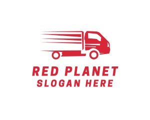 Red Trucking Vehicle  logo design