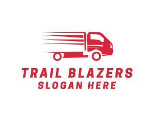 Red Trucking Vehicle  logo design