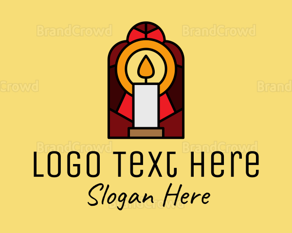 Church Candle Vigil Mosaic Logo