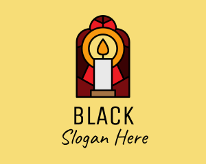 Church Candle Vigil Mosaic  Logo