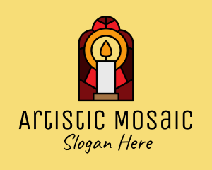 Mosaic - Church Candle Vigil Mosaic logo design