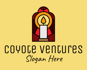 Church Candle Vigil Mosaic  logo design