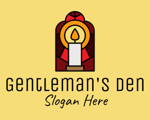 Church Candle Vigil Mosaic  logo design