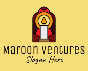 Church Candle Vigil Mosaic  logo design