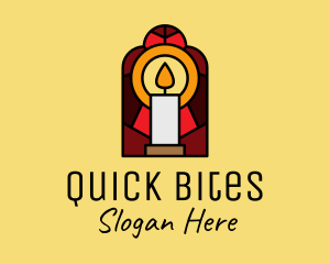 Church Candle Vigil Mosaic  logo design