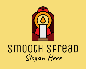 Church Candle Vigil Mosaic  logo design