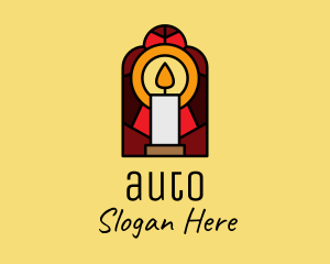 Church Candle Vigil Mosaic  logo design