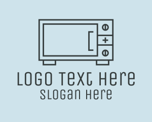Home Appliance - Kitchen Microwave Oven logo design