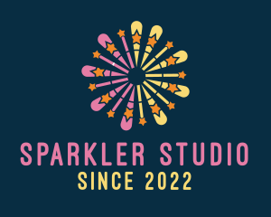 Star Celebration Fireworks logo design