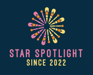 Star Celebration Fireworks logo design