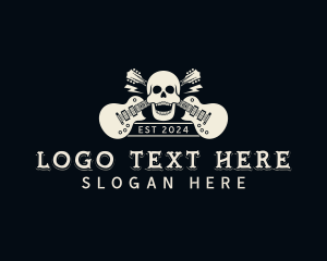 Rock Band - Skull Rock Band logo design