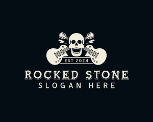 Skull Rock Band logo design