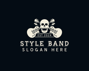 Skull Rock Band logo design