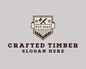Woodwork - Rustic Woodworking Tools logo design