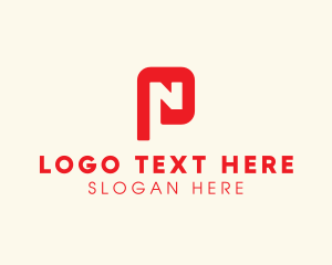 Advertising - Tech Software N & P Monogram logo design