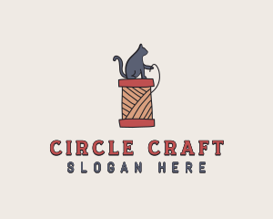 Cat Thread Yarn logo design