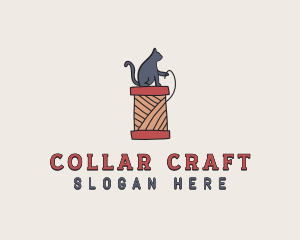 Cat Thread Yarn logo design