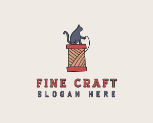 Cat Thread Yarn logo design