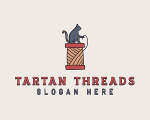 Cat Thread Yarn logo design