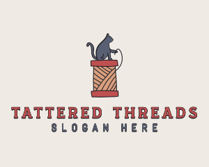 Cat Thread Yarn logo design