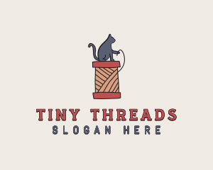 Cat Thread Yarn logo design