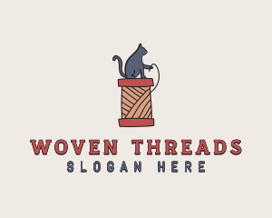 Cat Thread Yarn logo design