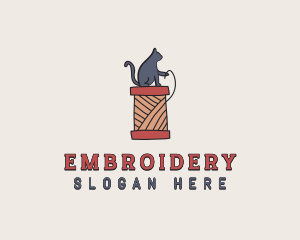 Cat Thread Yarn logo design