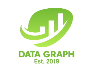 Chart - Leaf Graph Chart logo design