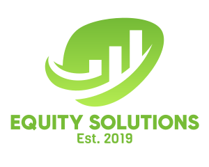 Equity - Leaf Graph Chart logo design