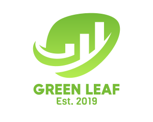 Leaf - Leaf Graph Chart logo design